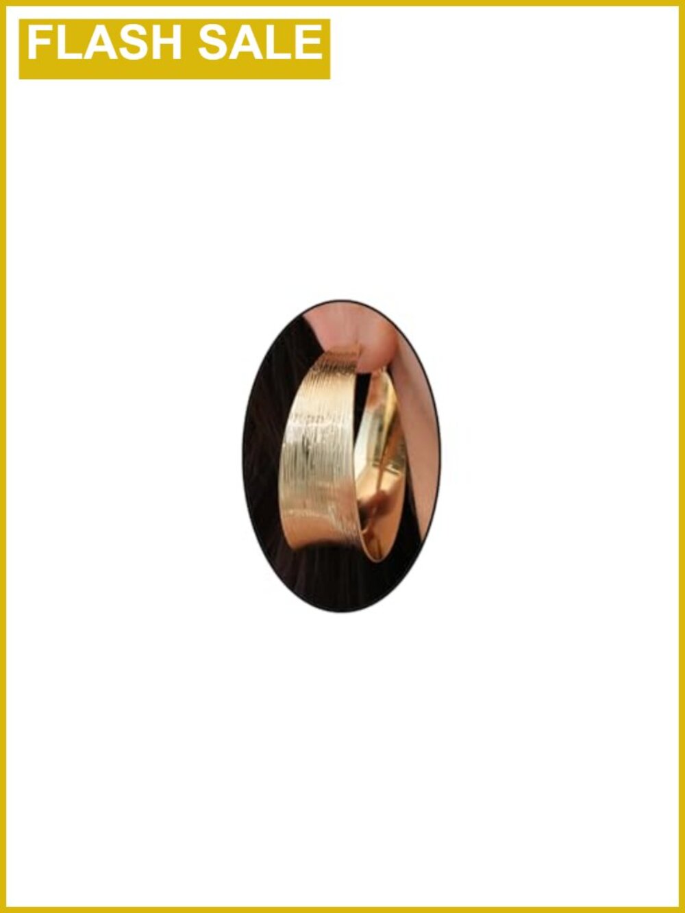 Chunky Gold Wide Band Hoop Earrings Statement Big Hoops Women Jewelry